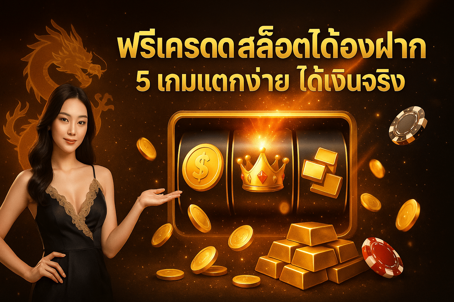 ฟรีเครดิต สล็อตไม่ต้องฝาก